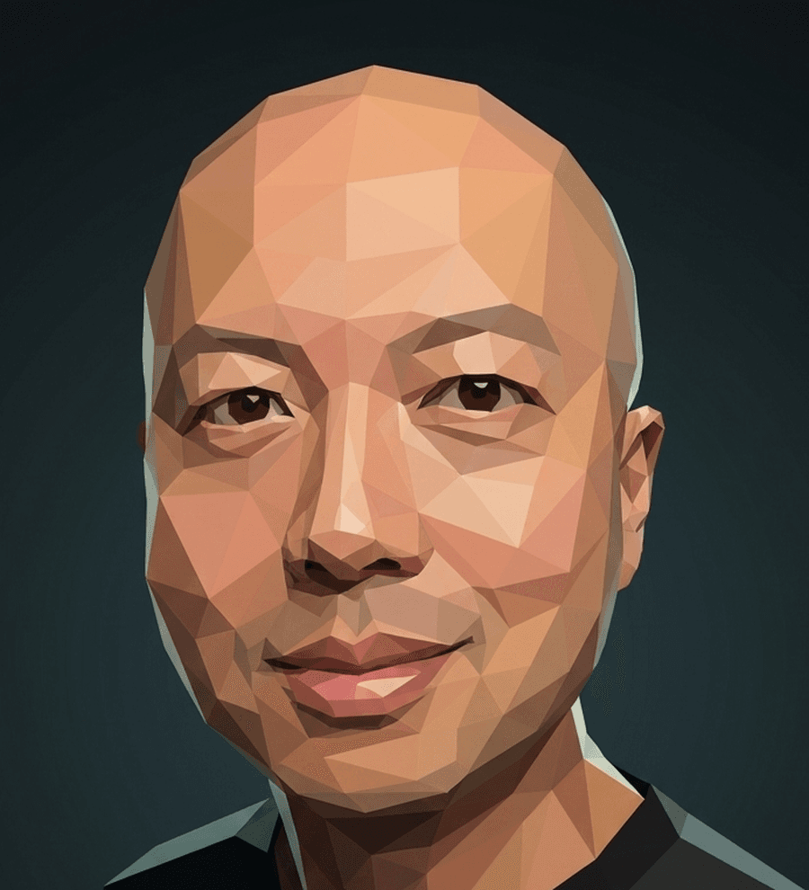 Portrait illustration of Shane Chiu, Founder of Fugu Media